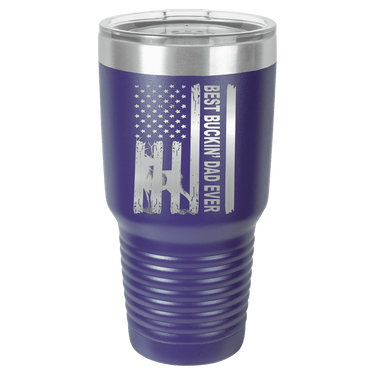 Patriotic Best Buckin' Dad Ever 30oz Ringneck Tumbler